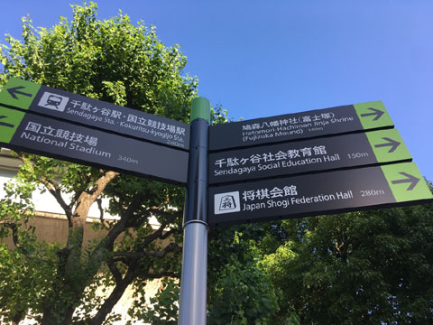現地土地写真　最寄り施設標識