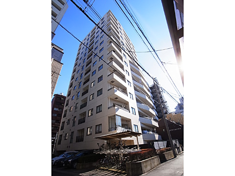 現地外観写真　エントランスの反対側から撮影