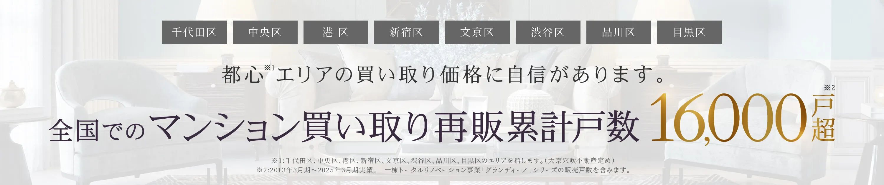 都心プレミアムマンション高値売却へのこだわり